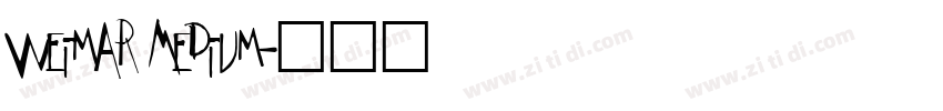 Weimar Medium字体转换
